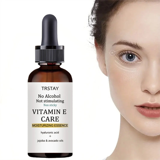 Sérum Contour des Yeux Vitamine E – Hydratant, Raffermissant, Sans Alcool