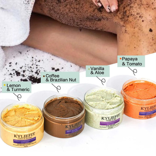 Gommage Corps & Visage Naturel– Exfoliant, Hydratant & Éclat