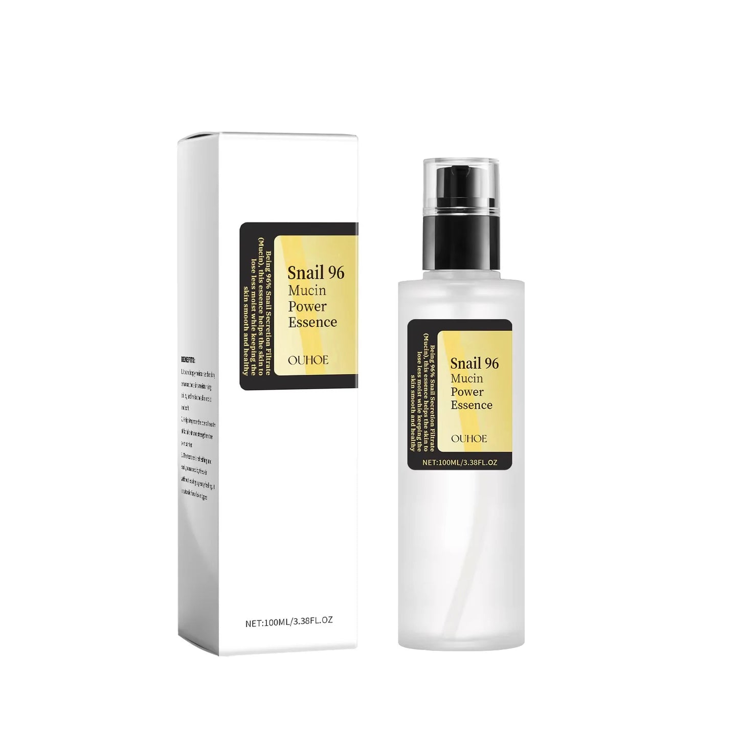 Essence Mucine d'Escargot 96 – Anti-rides, Raffermissante & Éclatante | Soin Visage