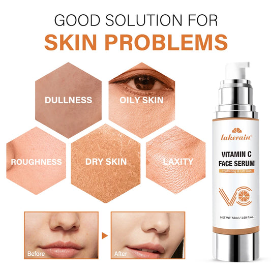 Sérum Visage Vitamine C 50ml – Éclat, Fermeté & Hydratation | Certifié CPNP