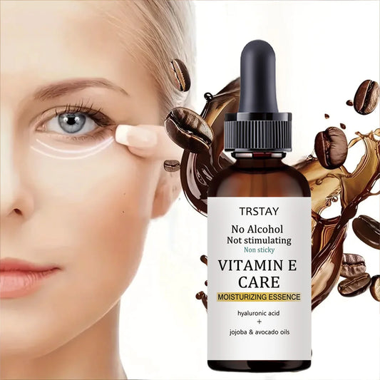 Sérum Contour des Yeux Vitamine E – Hydratant, Raffermissant, Sans Alcool