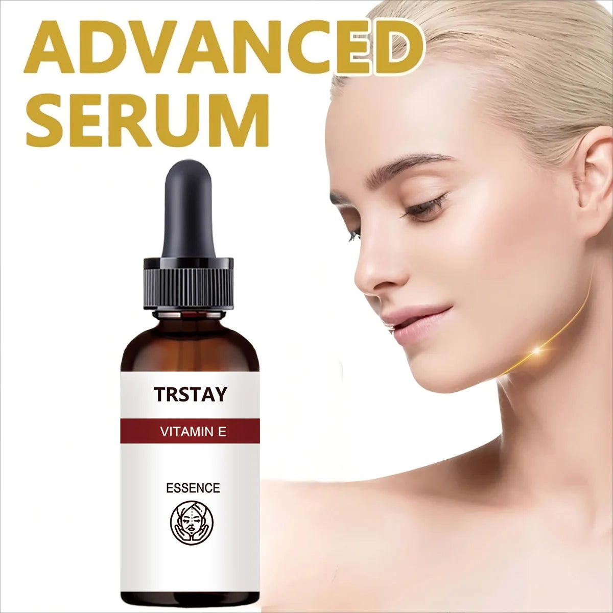 Sérum Visage Vitamine E TRSTAY – Antioxydant, Réparateur & Anti-Âge pour Tous Types de Peau