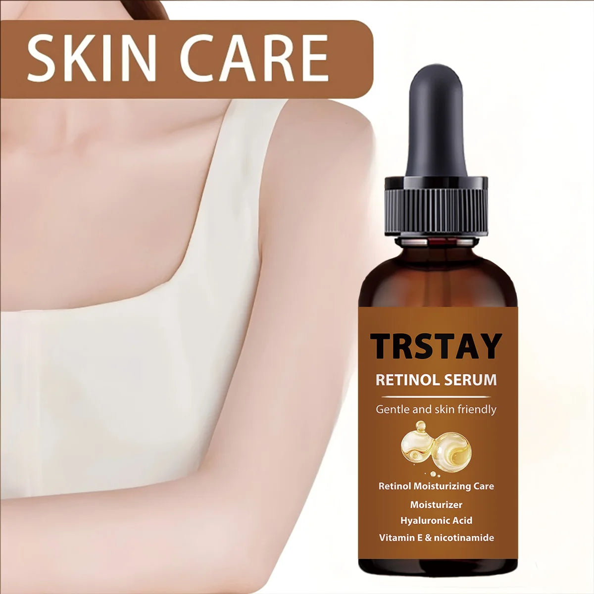 Sérum Rétinol & Acide Hyaluronique – Anti-Âge Visage & Corps | Vitamine E & Niacinamide