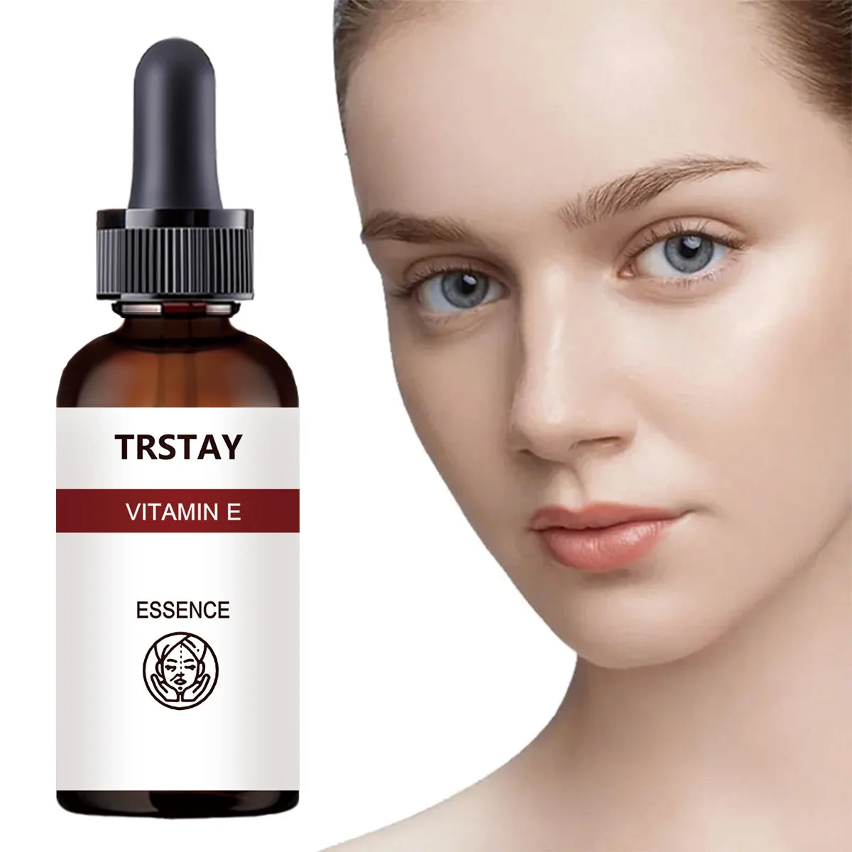 Sérum Visage Vitamine E TRSTAY – Antioxydant, Réparateur & Anti-Âge pour Tous Types de Peau