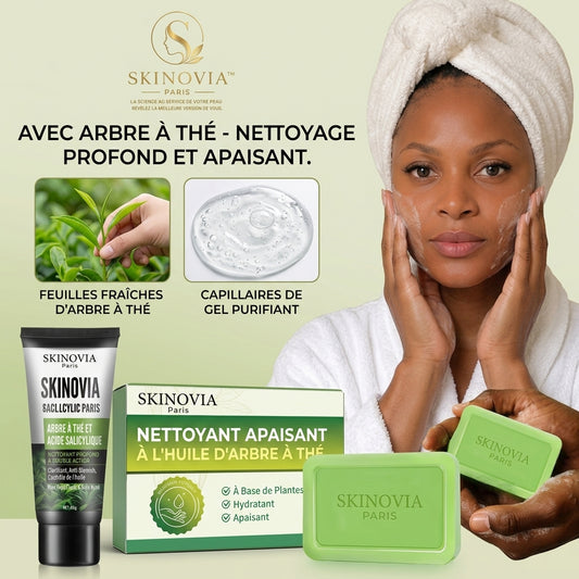 Savon au Tea Tree pour Peaux Sensibles – Soin Purifiant, Hydratant et Anti-Imperfections
