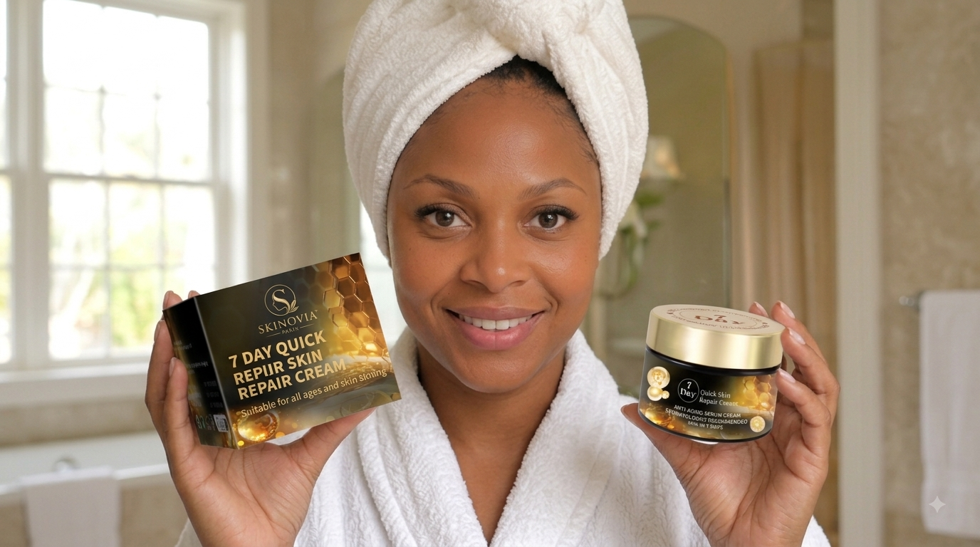 Crème Sérum Anti-âge 7 Jours 50g – Collagène & Acide Hyaluronique, Rides & Cicatrices d'Acné