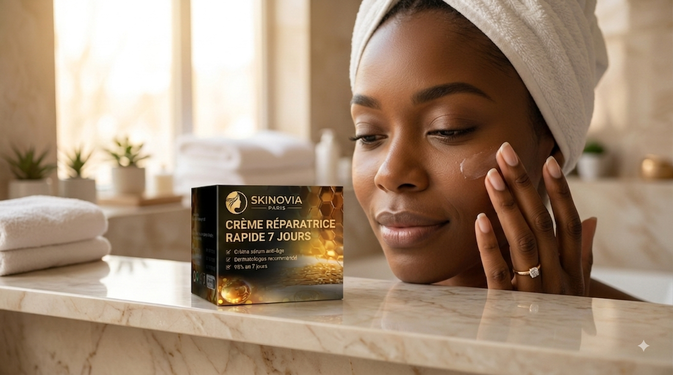 Crème Sérum Anti-âge 7 Jours 50g – Collagène & Acide Hyaluronique, Rides & Cicatrices d'Acné
