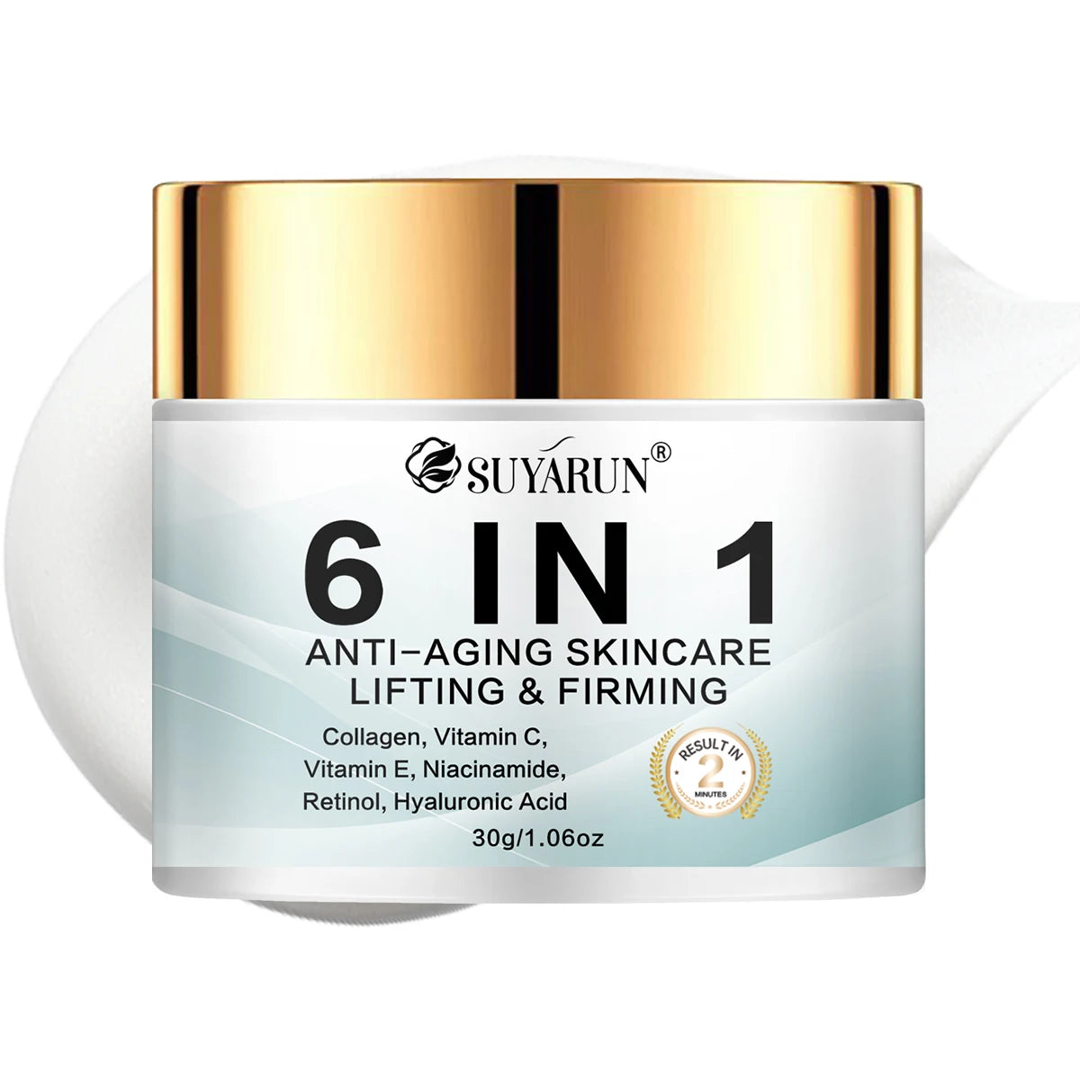 6-in-1 Anti-Aging Face Cream – Hydrating, Firming & Radiance-Boosting – Wrinkle Treatment for All Skin Types