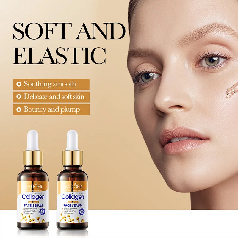 Sérum Visage au Collagène SADOER – Anti-Âge, Hydratant & Nourrissant