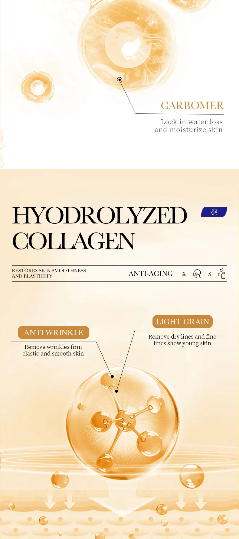 Sérum Visage au Collagène SADOER – Anti-Âge, Hydratant & Nourrissant