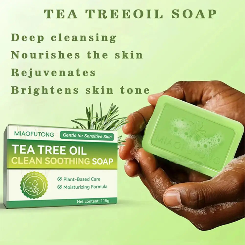 Savon au Tea Tree pour Peaux Sensibles – Soin Purifiant, Hydratant et Anti-Imperfections