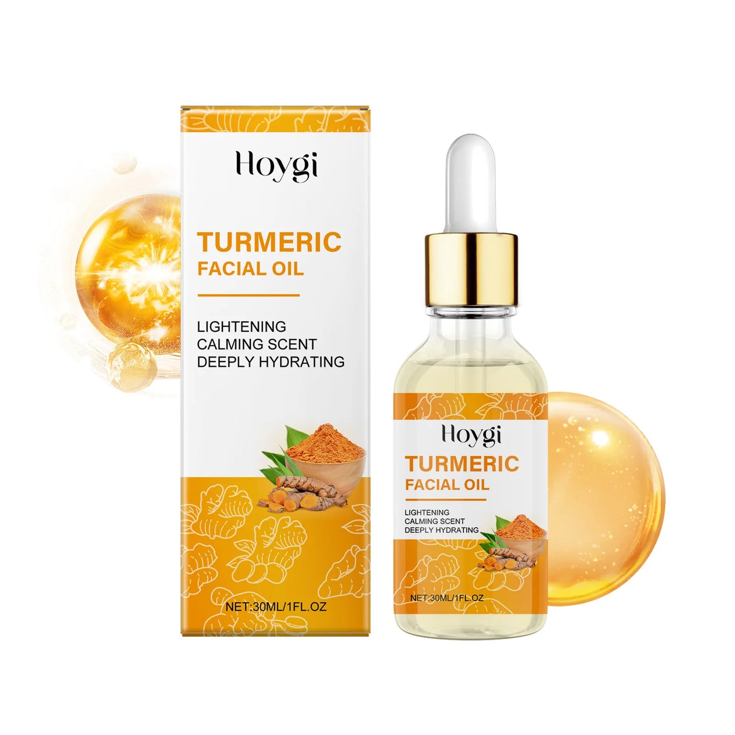 Huile Essence Visage au Curcuma – Nourrissante, Éclatante & Anti-Taches