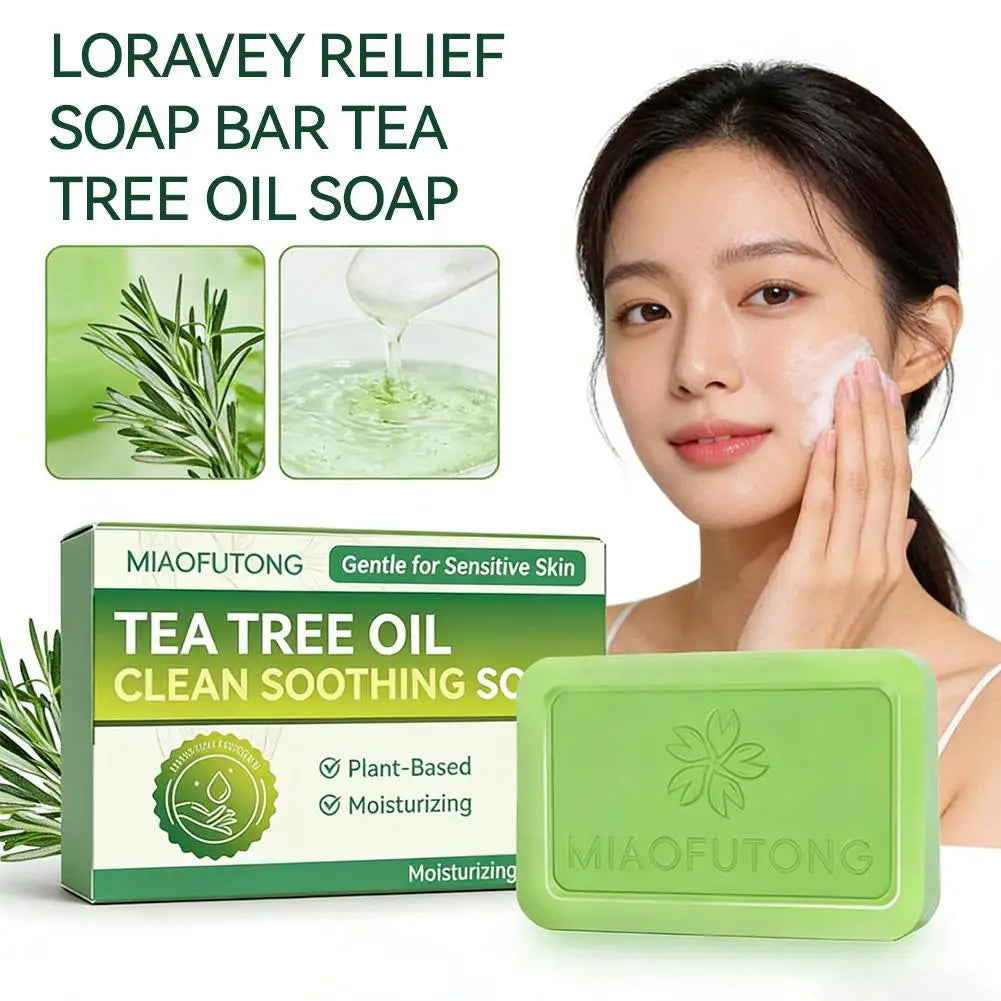 Savon au Tea Tree pour Peaux Sensibles – Soin Purifiant, Hydratant et Anti-Imperfections