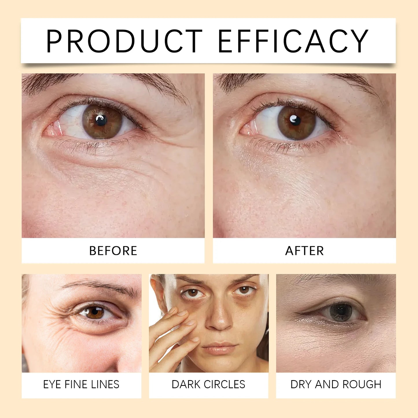 Sérum Botanique Contour des Yeux – Vitamines C & E, Anti-rides & Hydratant