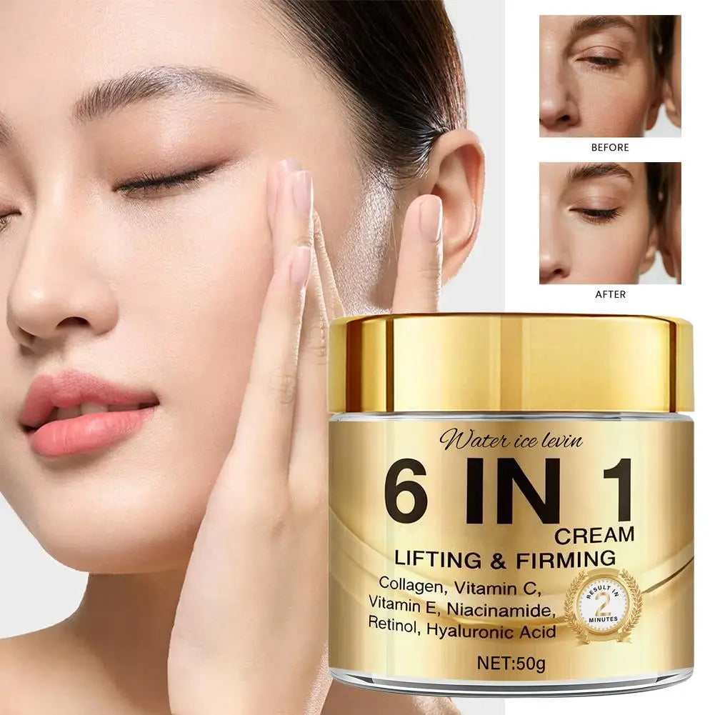 6-in-1 Collagen Facial Cream – Anti-Aging, Hydrating & Firming 50g