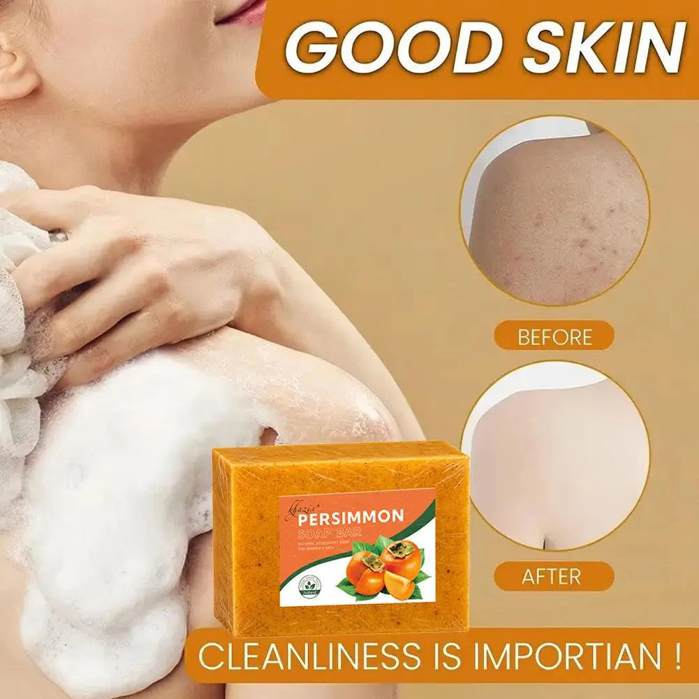Purifying & Deodorizing Persimmon Soap – Face & Body Cleanser, Sebum Control