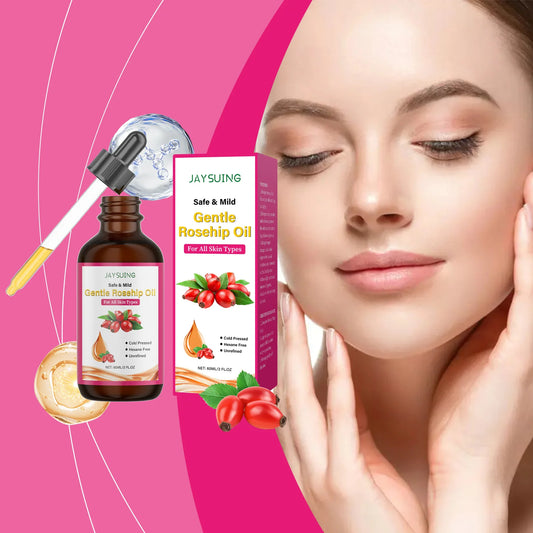 Huile Visage Graine de Rose – Anti-rides, Réparatrice & Nourrissante 60ml