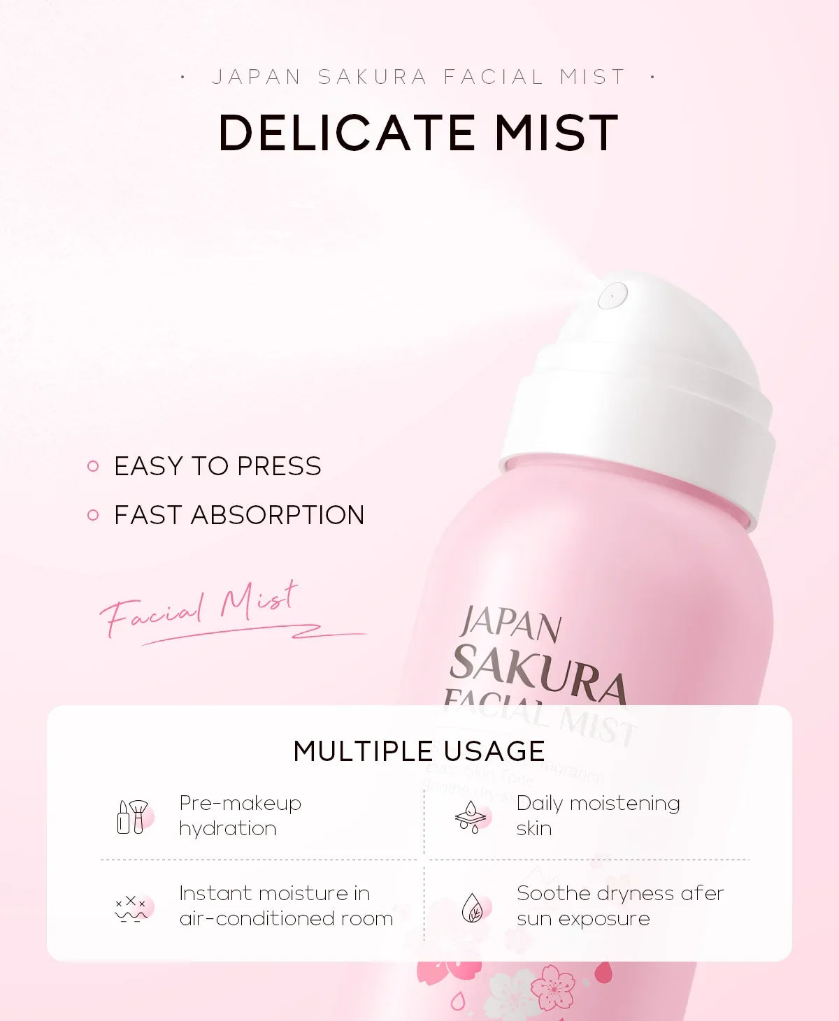 Brume Visage 100 ml – Hydratante, Éclatante & Resserrante des Pores