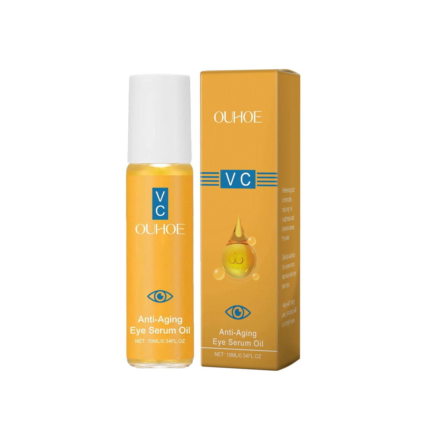 Sérum Huile Contour des Yeux Anti-âge – Raffermissant, Éclatant & Anti-Cernes 10ml