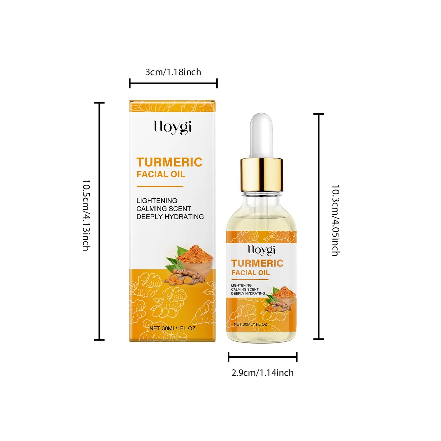Huile Essence Visage au Curcuma – Nourrissante, Éclatante & Anti-Taches