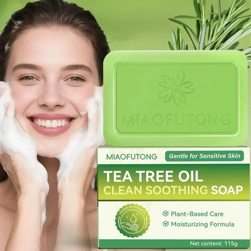 Savon au Tea Tree pour Peaux Sensibles – Soin Purifiant, Hydratant et Anti-Imperfections