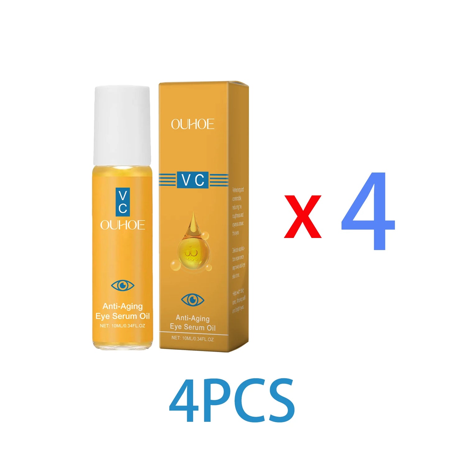 Sérum Contour des Yeux Vitamine C & E 10ml – Raffermissant, Hydratant & Anti-Rides
