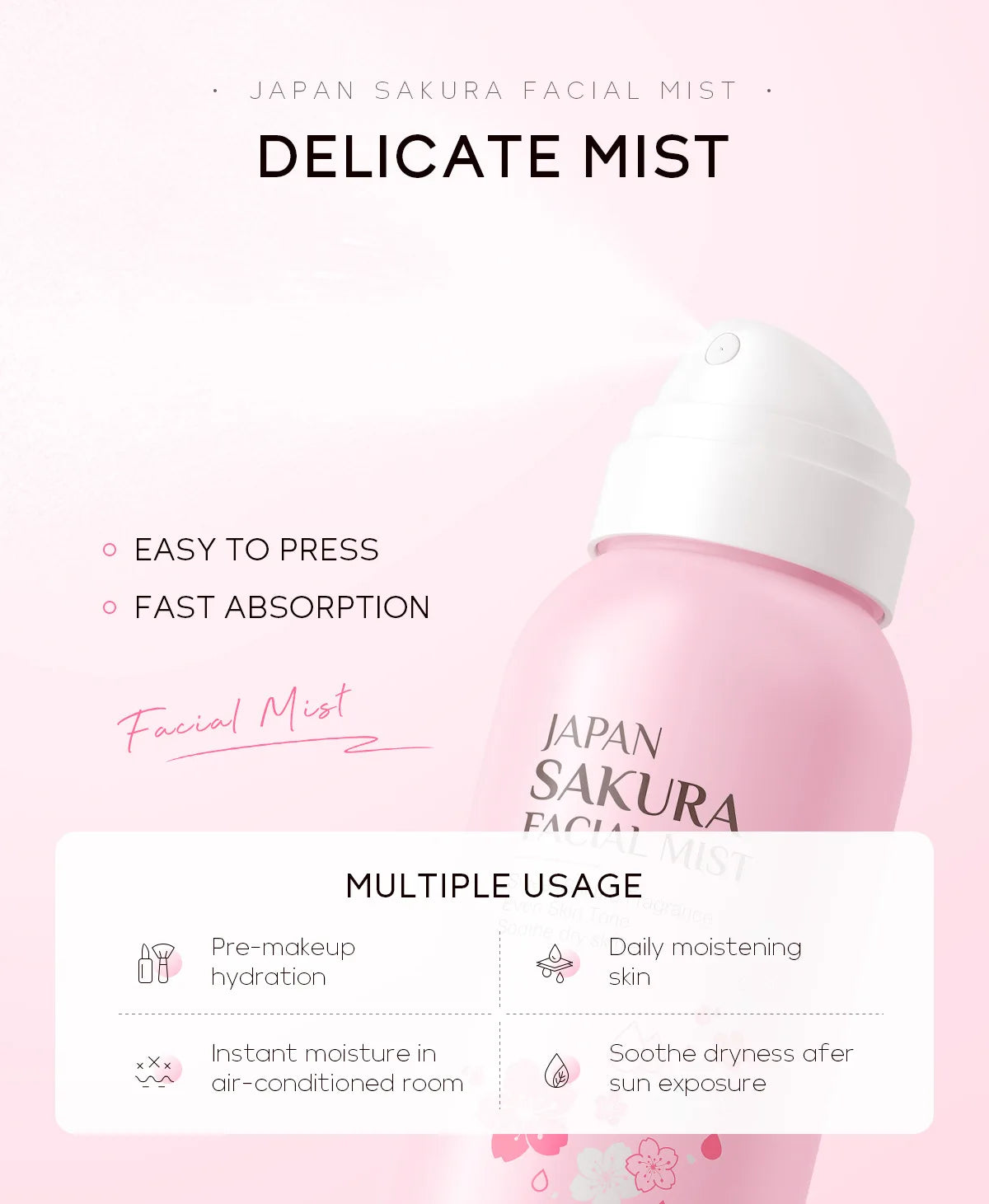 Brume Visage 100 ml – Hydratante, Éclatante & Resserrante des Pores