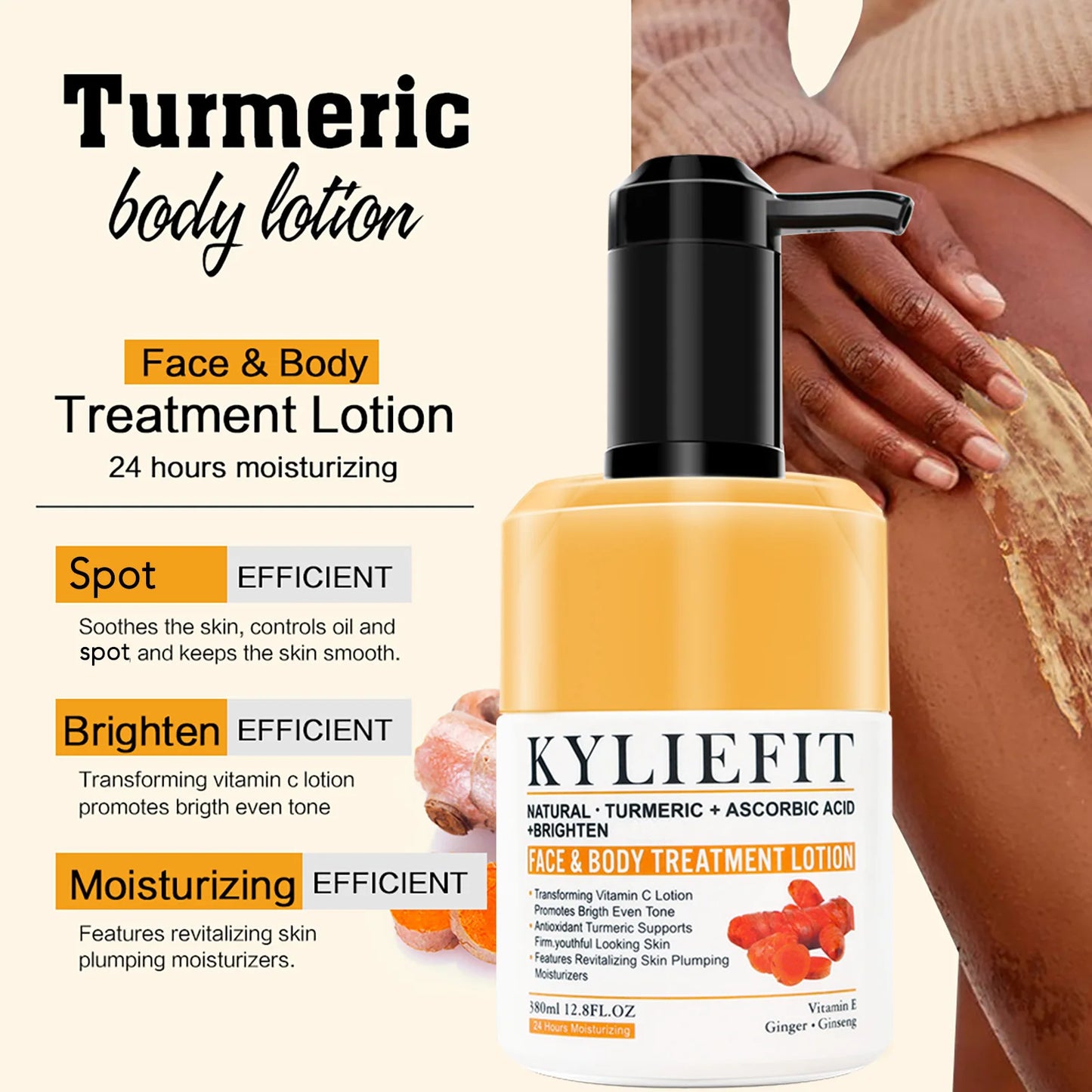Lotion Raffermissante & Éclatante Anti-âge – Taches, Peau Sèche & Teint Irrégulier | Soin Corps