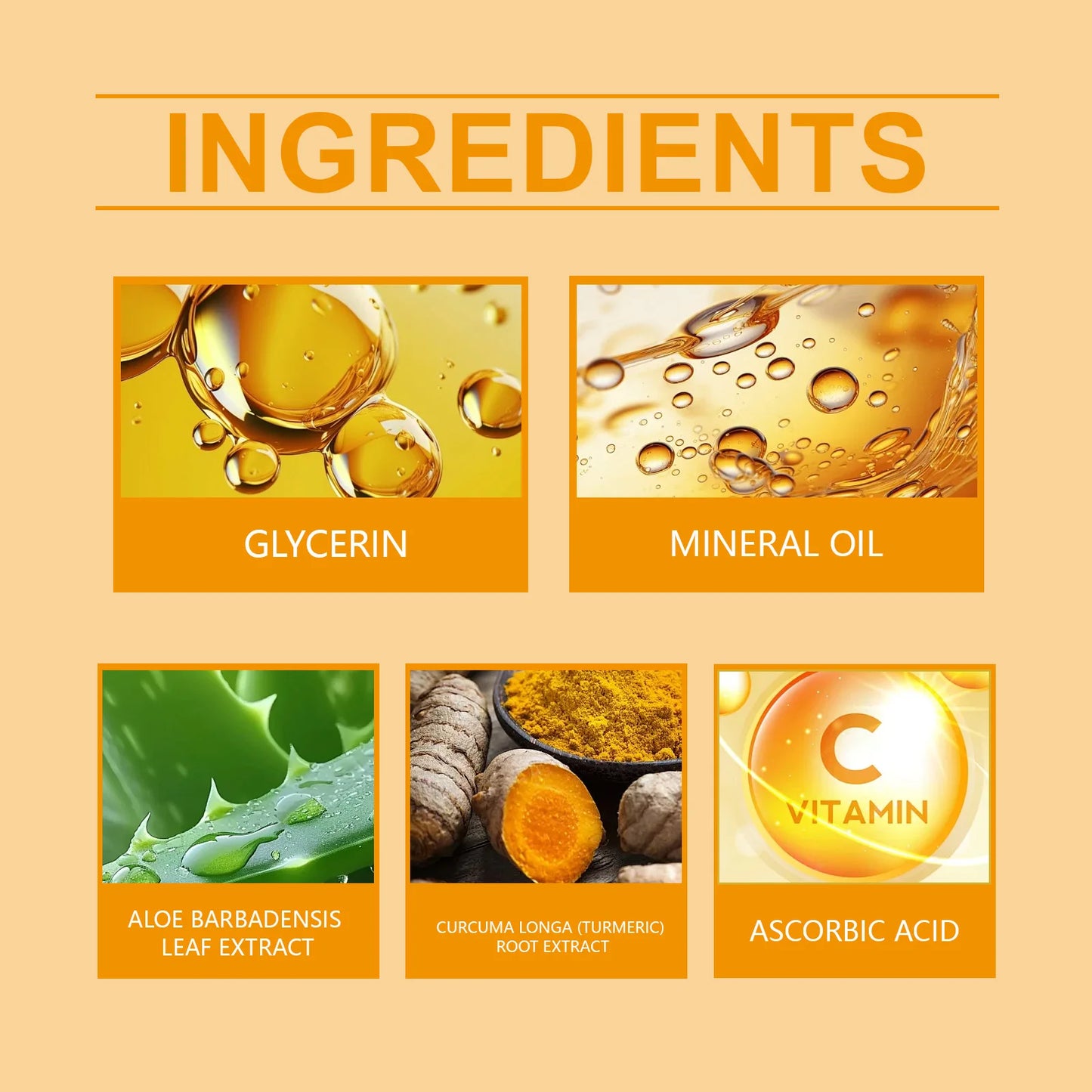 Huile Essence Visage au Curcuma – Nourrissante, Éclatante & Anti-Taches