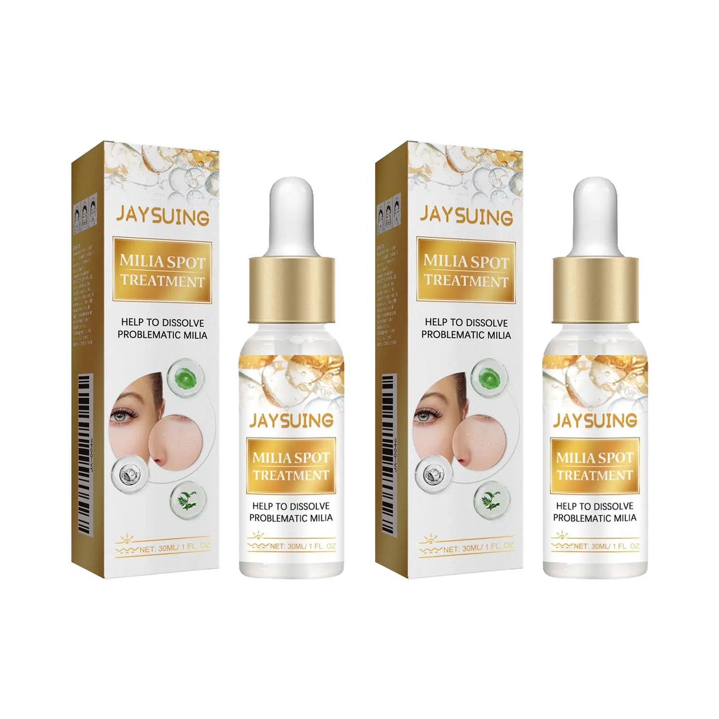 Sérum Contour des Yeux – Anti-Grains de Milium, Anti-Poches & Lissant Rides