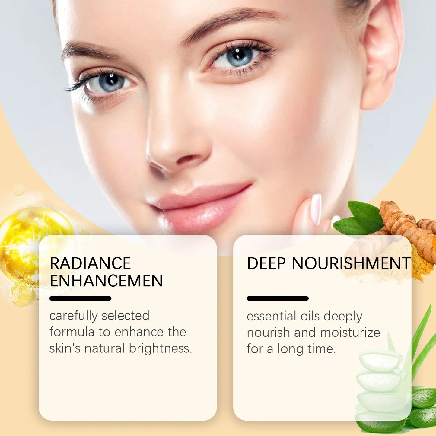 Huile Essence Visage au Curcuma – Nourrissante, Éclatante & Anti-Taches