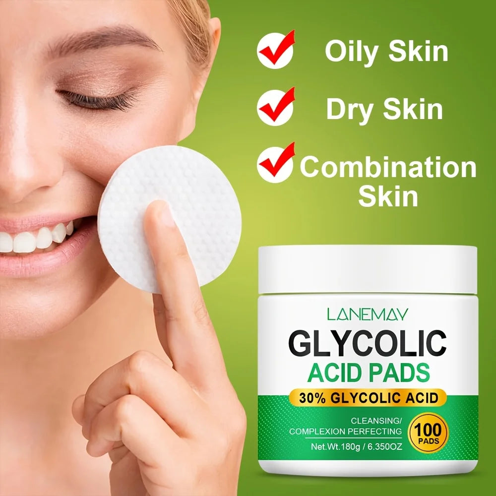Sérum Visage Acide Glycolique 10% – Exfoliant, Éclatant & Anti-Taches | Soin Nuit