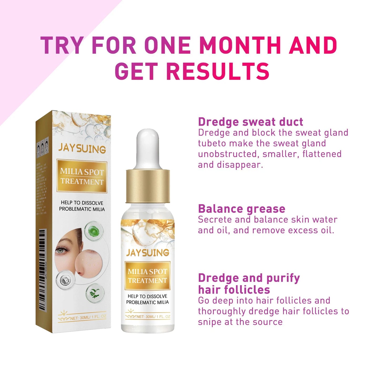 Sérum Contour des Yeux – Anti-Grains de Milium, Anti-Poches & Lissant Rides