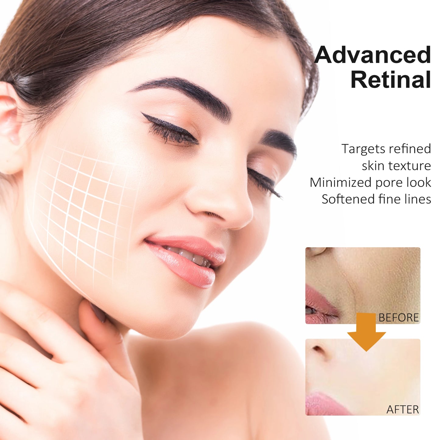 Sérum Visage Rétinol & Niacinamide – Hydratant, Resserrant les Pores & Raffermissant