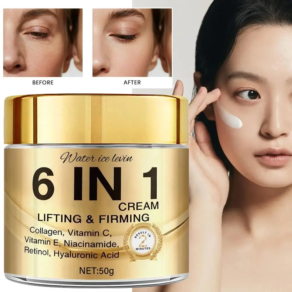 6-in-1 Collagen Facial Cream – Anti-Aging, Hydrating & Firming 50g