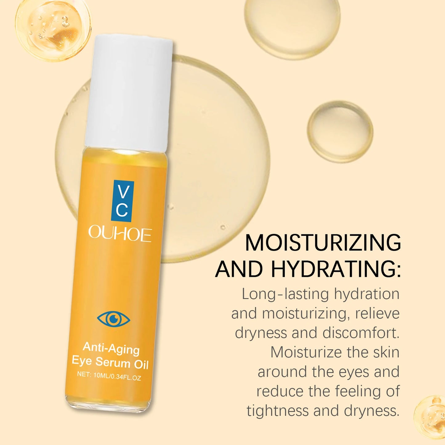 Sérum Botanique Contour des Yeux – Vitamines C & E, Anti-rides & Hydratant