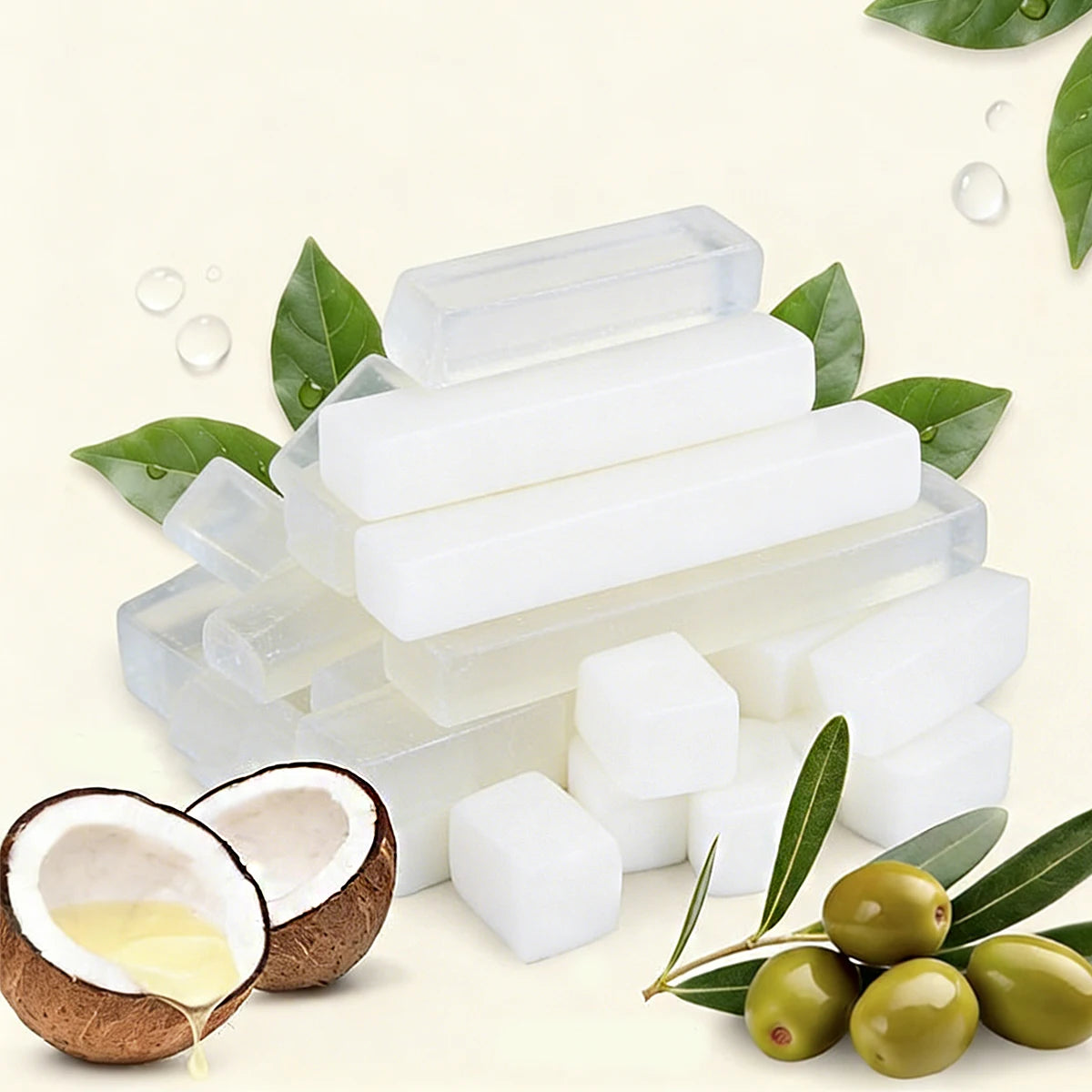 Soap Base for Crafting – White or Clear Base, Foaming and Easy to Customize