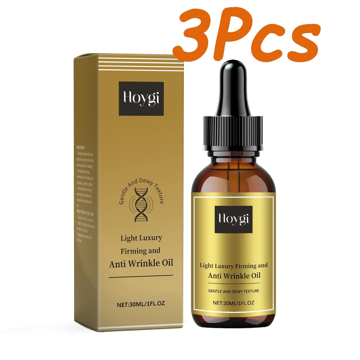 Huile Sérum Visage Raffermissante – Anti-rides, Liftante, Nourrissante & Éclatante