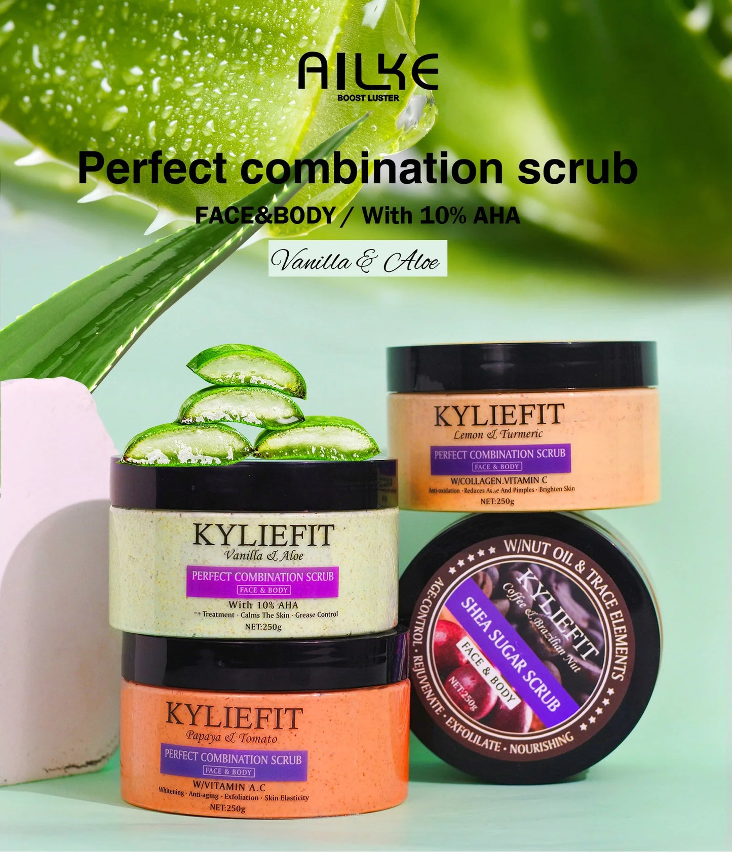 Gommage Corps & Visage Naturel– Exfoliant, Hydratant & Éclat