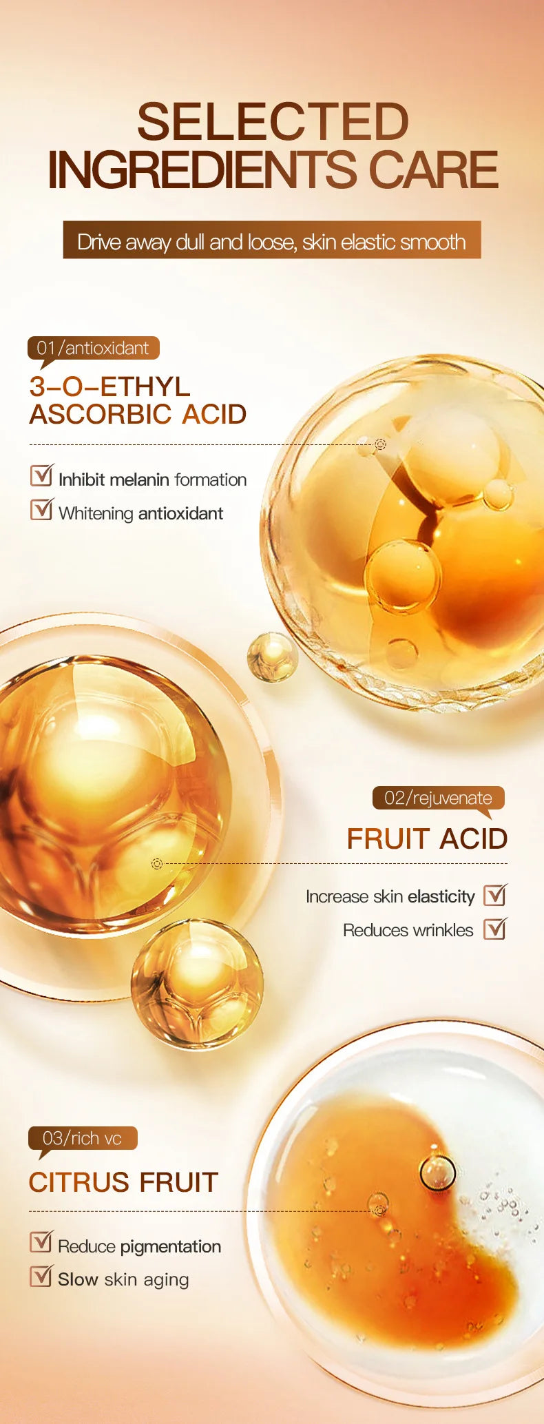 Sérum Visage Vitamine C Argousier SADOER 30ml – Éclat, Anti-âge & Réparateur