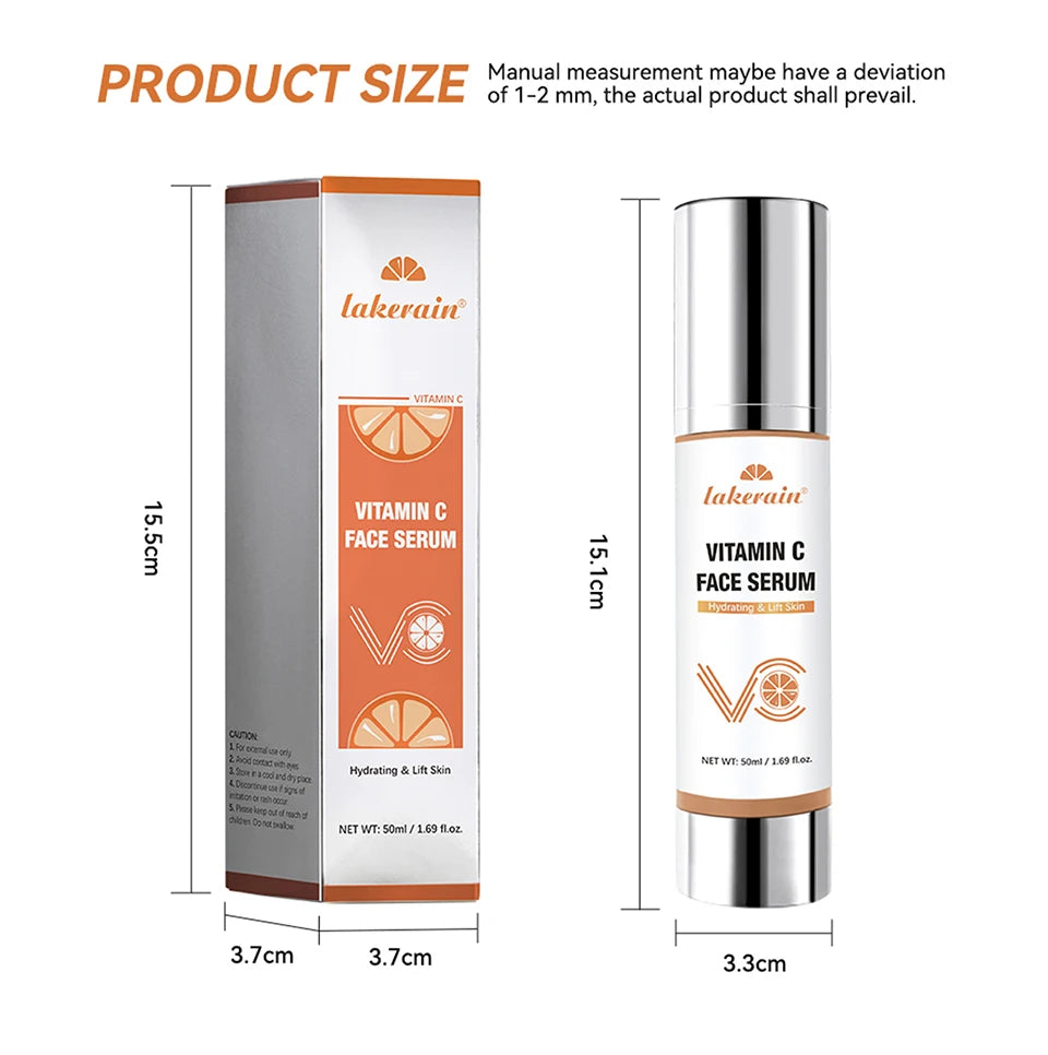 Sérum Visage Vitamine C 50ml – Éclat, Fermeté & Hydratation | Certifié CPNP