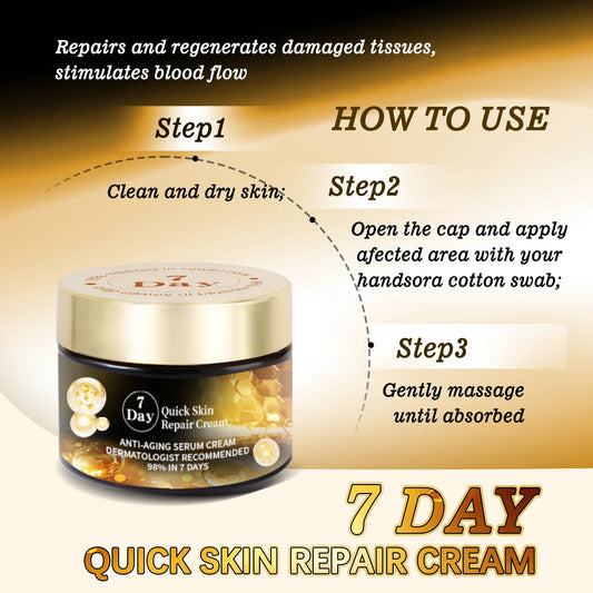 Crème Sérum Anti-âge 7 Jours 50g – Collagène & Acide Hyaluronique, Rides & Cicatrices d'Acné