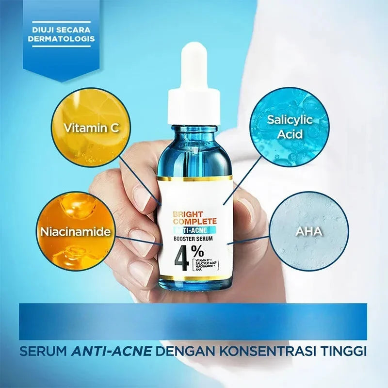 Sérum Visage Blanchissant 30ml – Anti-Acné, Anti-Points Noirs & Resserrant les Pores