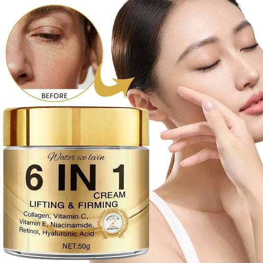 6-in-1 Collagen Facial Cream – Anti-Aging, Hydrating & Firming 50g