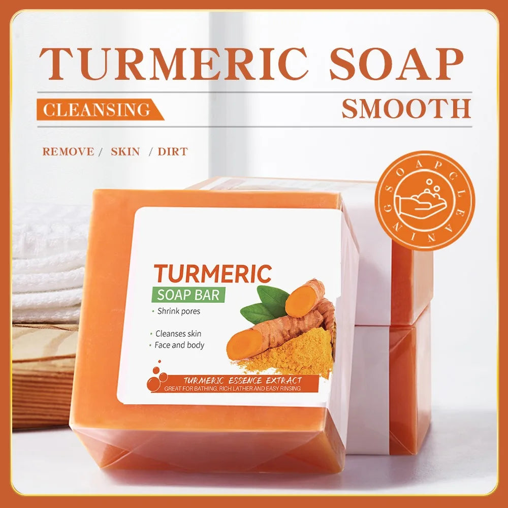 Handmade Turmeric Soap – Face & Body Cleanser, Radiance and Soft Skin Care