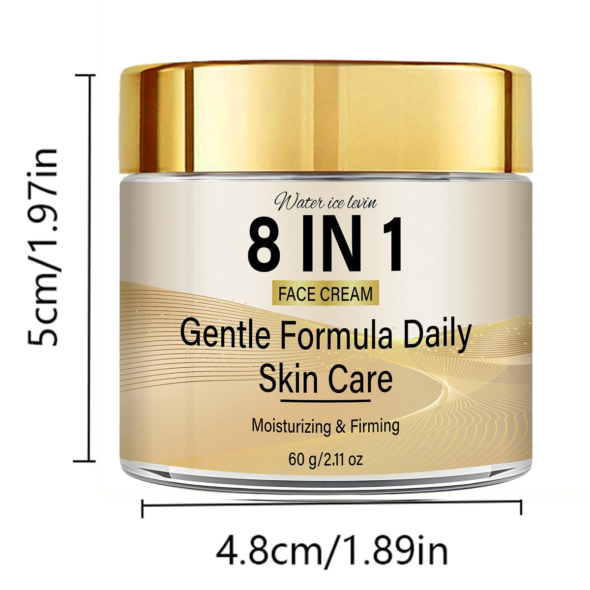 8-in-1 Facial Cream – Retinol, Collagen, Vitamins C & E, Niacinamide & Hyaluronic Acid – Moisturizing and Firming 60 g