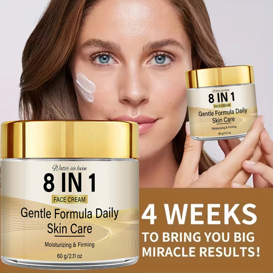 8-in-1 Facial Cream – Retinol, Collagen, Vitamins C & E, Niacinamide & Hyaluronic Acid – Moisturizing and Firming 60 g