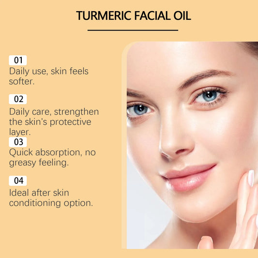Huile Essence Visage au Curcuma – Nourrissante, Éclatante & Anti-Taches