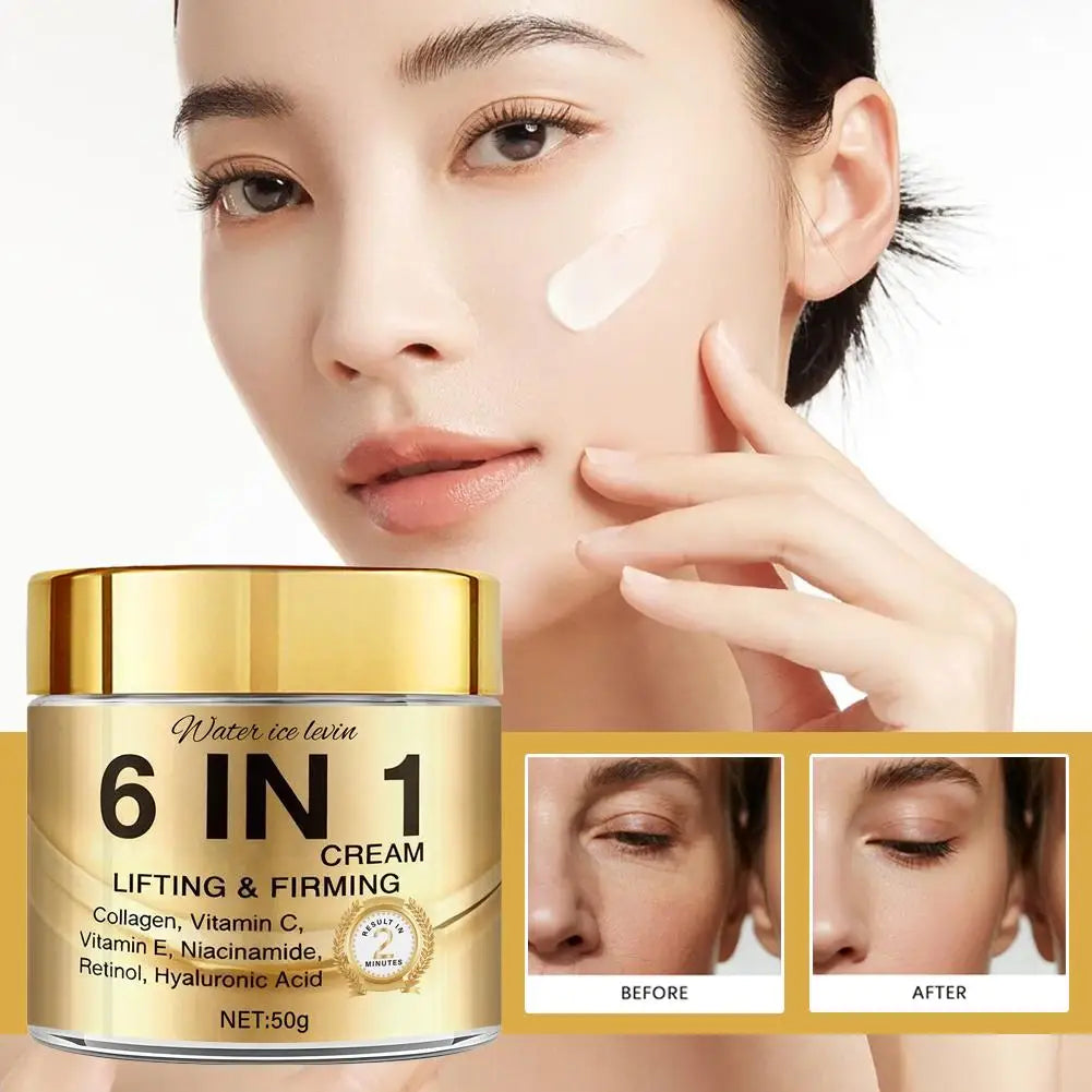 6-in-1 Collagen Facial Cream – Anti-Aging, Hydrating & Firming 50g
