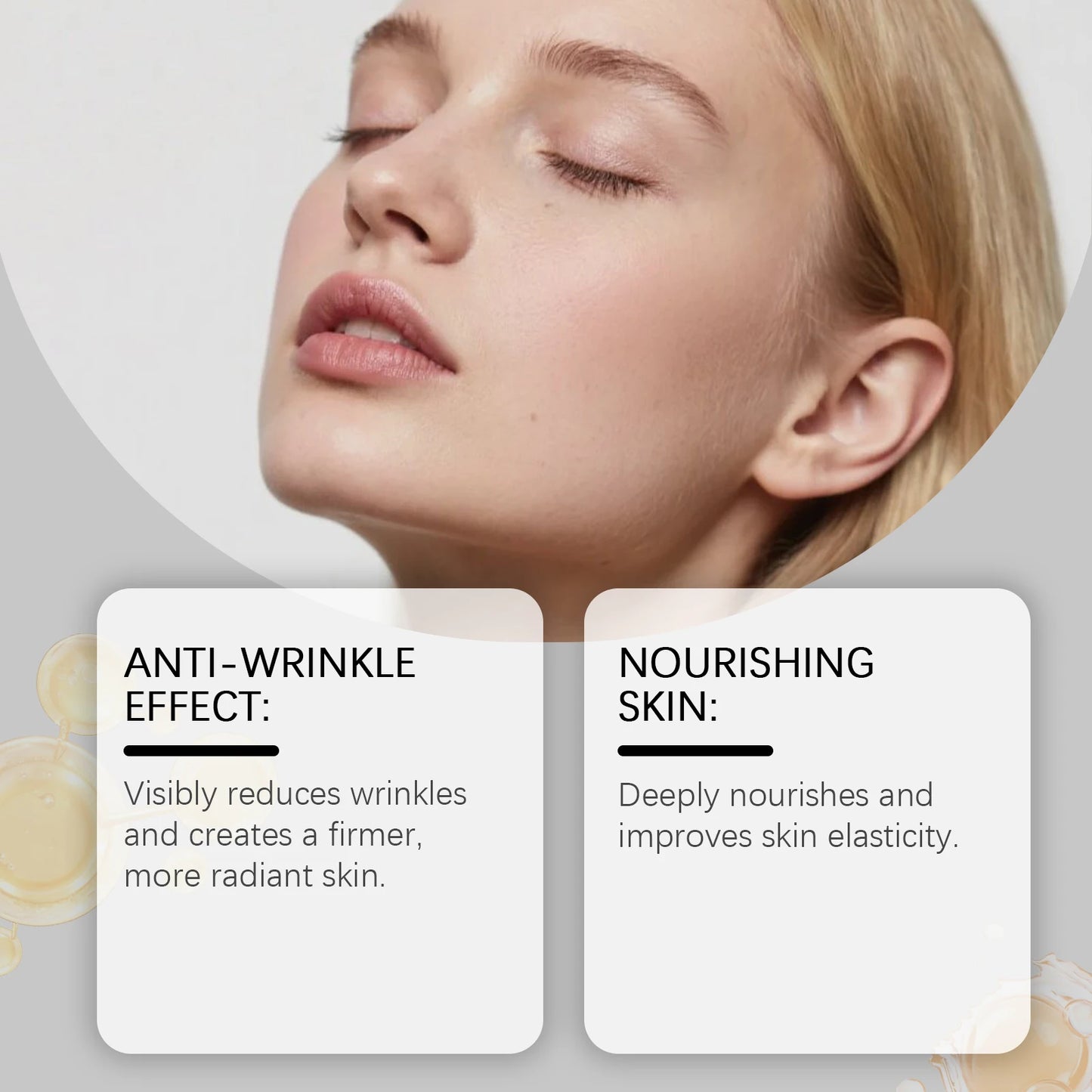 Huile Sérum Visage Raffermissante – Anti-rides, Liftante, Nourrissante & Éclatante